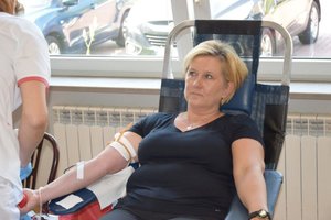 Staszowscy policjanci i pracownicy cywilni oddali krew