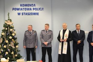 Spotkanie opłatkowe staszowskich policjantów